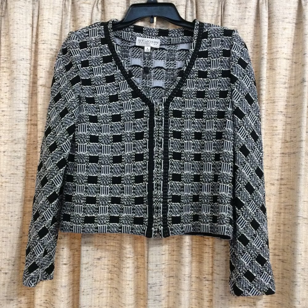 St. John Collection Knit Cropped Jacket - 4